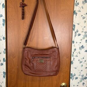 b.o.c. Woven Leather Shoulder Bag